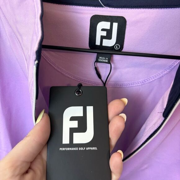 FOOTJOY PERF 1/2 ZIP VEST GATHER LAVENDER NEW with tags Size Large - Picture 13 of 16